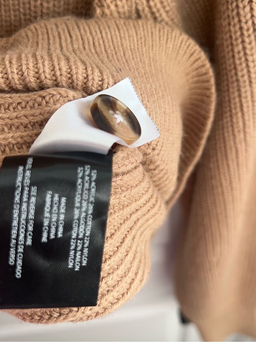 Banana Republic Tan Ribbed Button-Front Cardigan - Picture 4 of 6